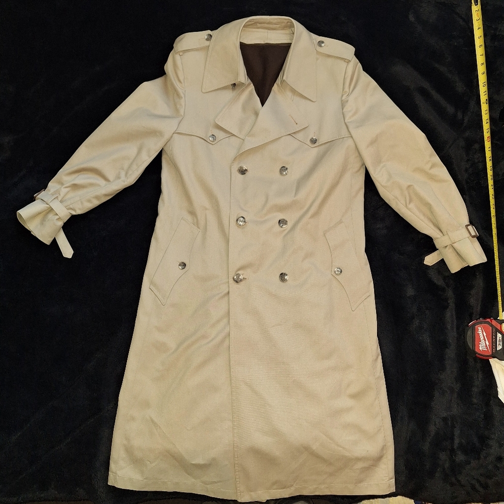 Dior Beige Double-Breasted Trench Coat